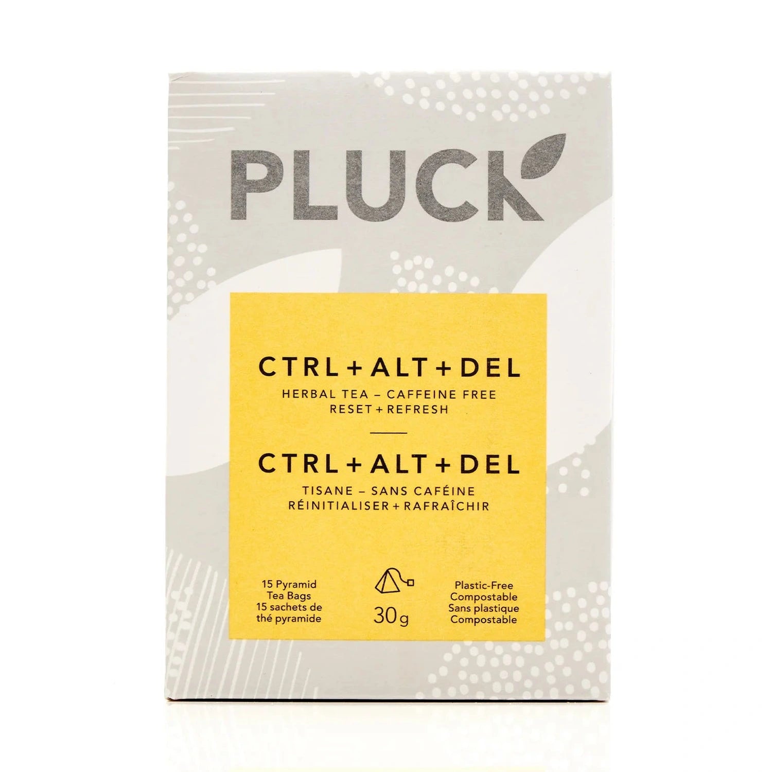 Pluck Tea CTRL+ALT+DEL Filterbag Tea, 15 Pack