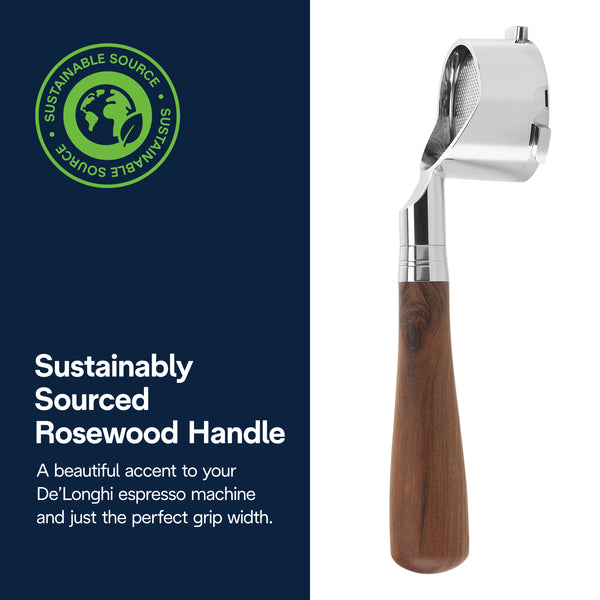 Porte-filtre sans fond DeLonghi 51 mm, palissandre DLSC085