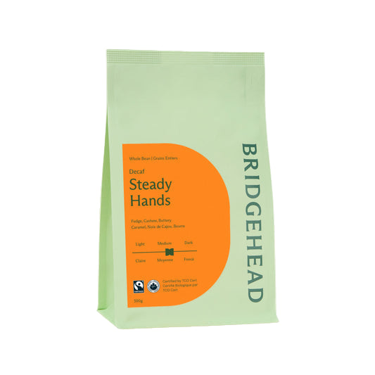 Café en grains entiers décaféiné Bridgehead Coffee Dark'n Tasty, 340 g