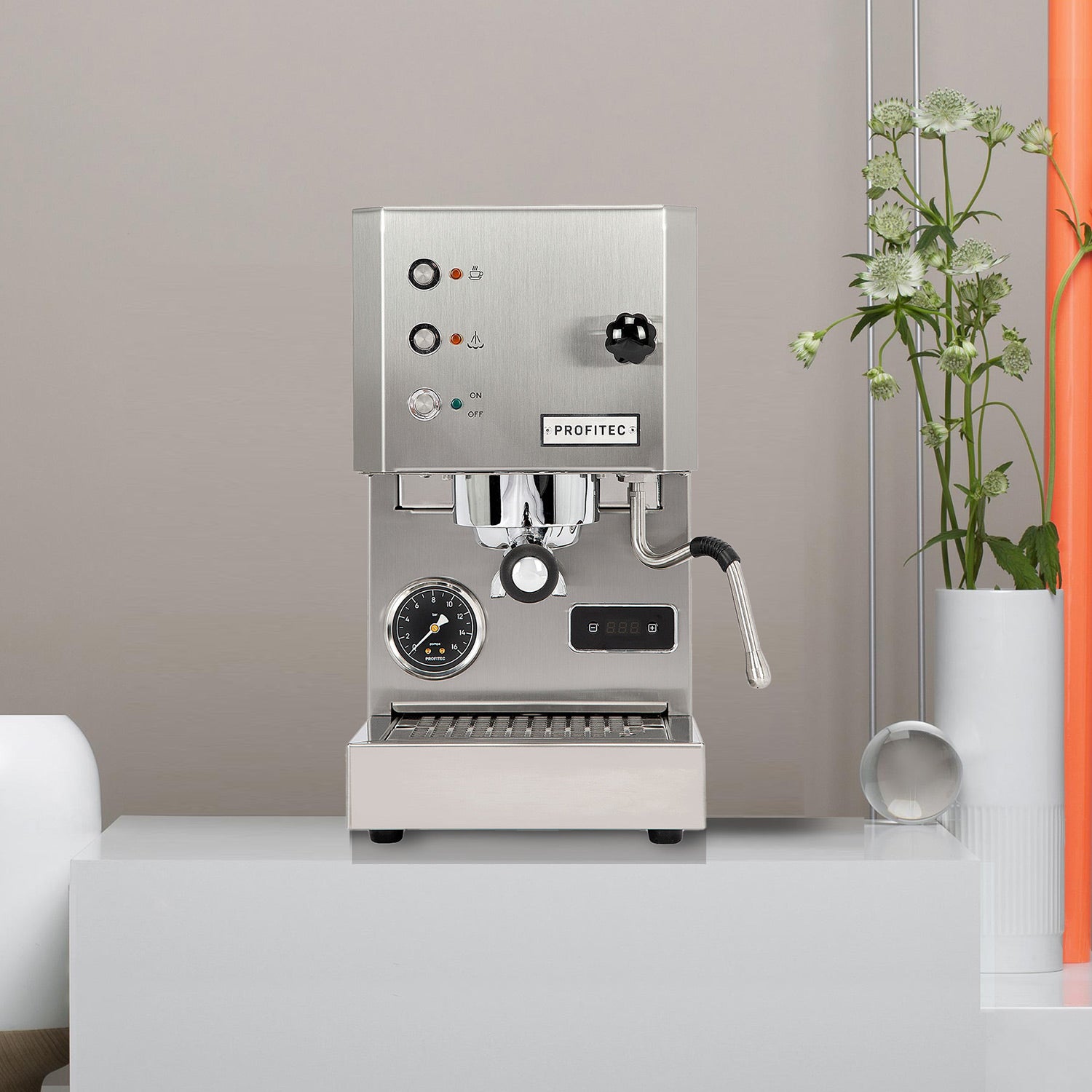 Profitec GO Espresso Machine, Stainless Steel – ECS Coffee