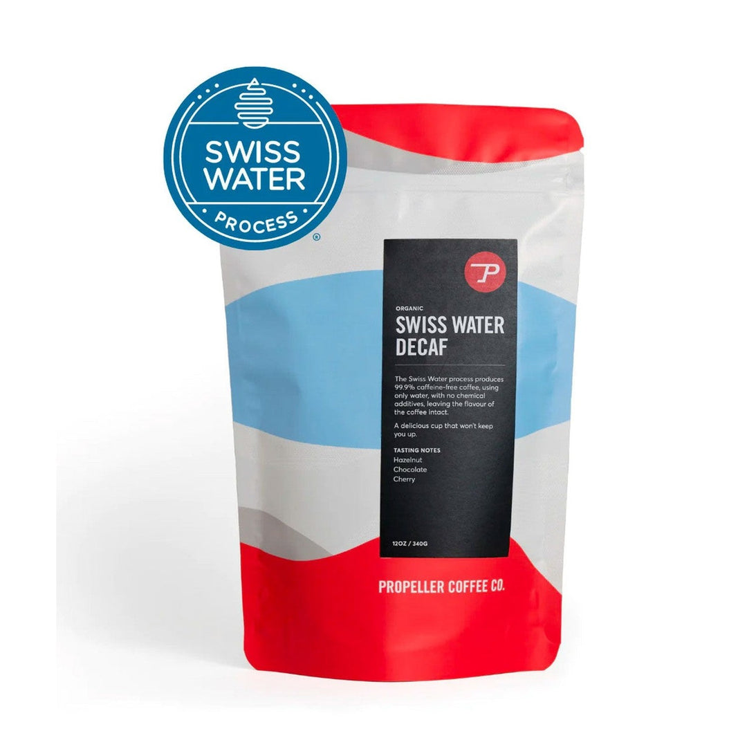 Propeller Swiss Water Decaf Whole Bean Coffee, 12oz