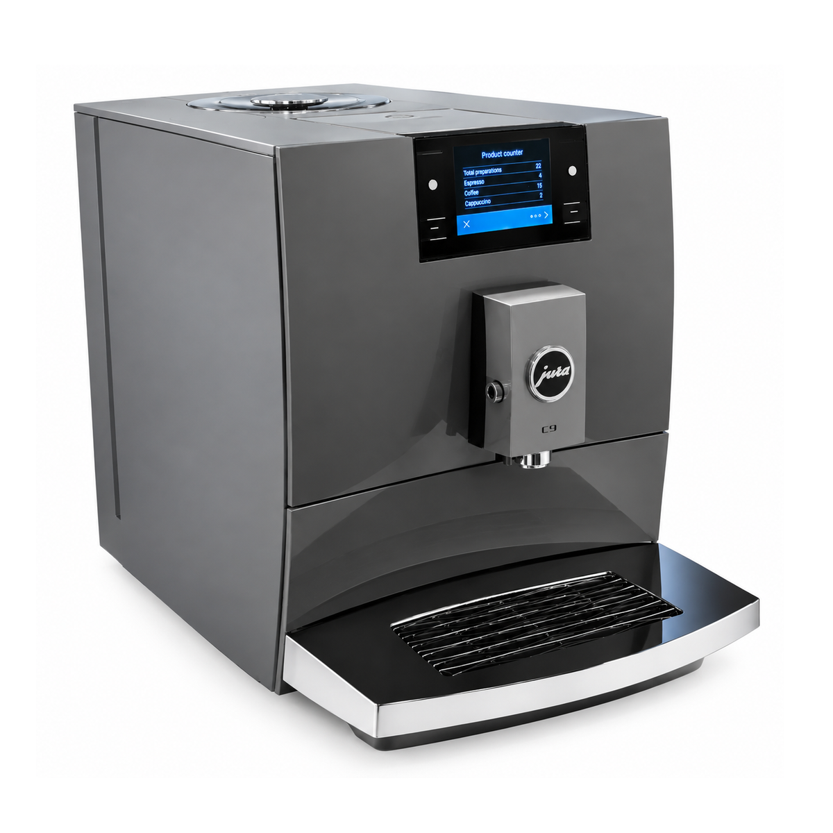 RETURN | Jura C9 Automatic Espresso Machine, Piano Inox #15751