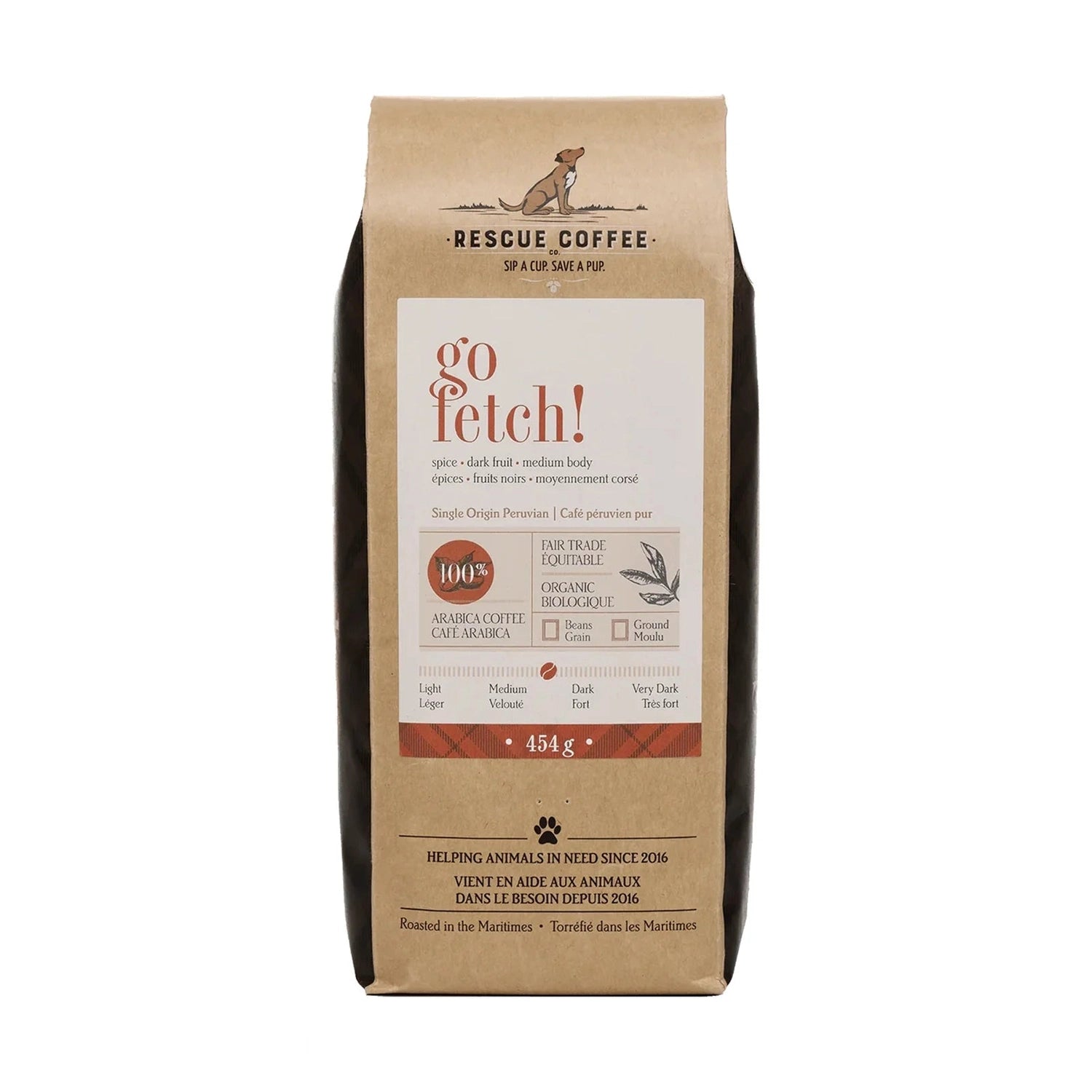 Rescue Coffee Co. Go Fetch! Whole Bean Coffee, 16 oz.