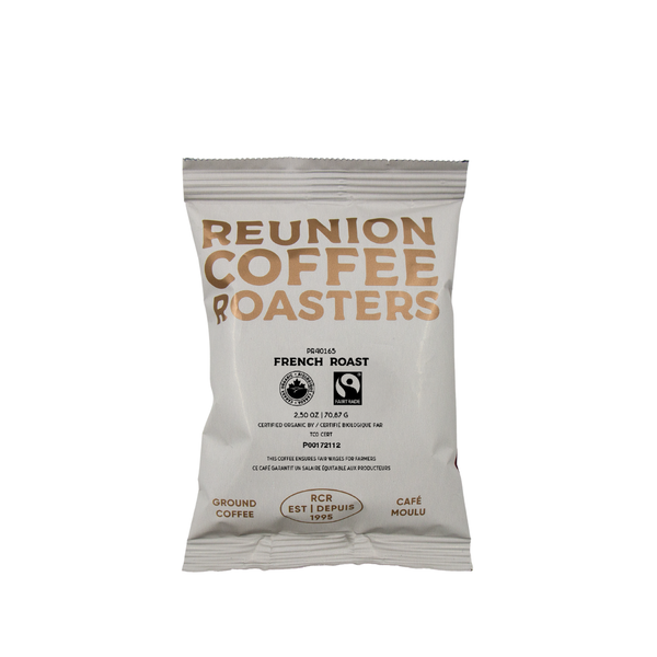 Reunion Coffee Roasters French Roast Coffee Fraction Packs, 24 x 2.5 oz