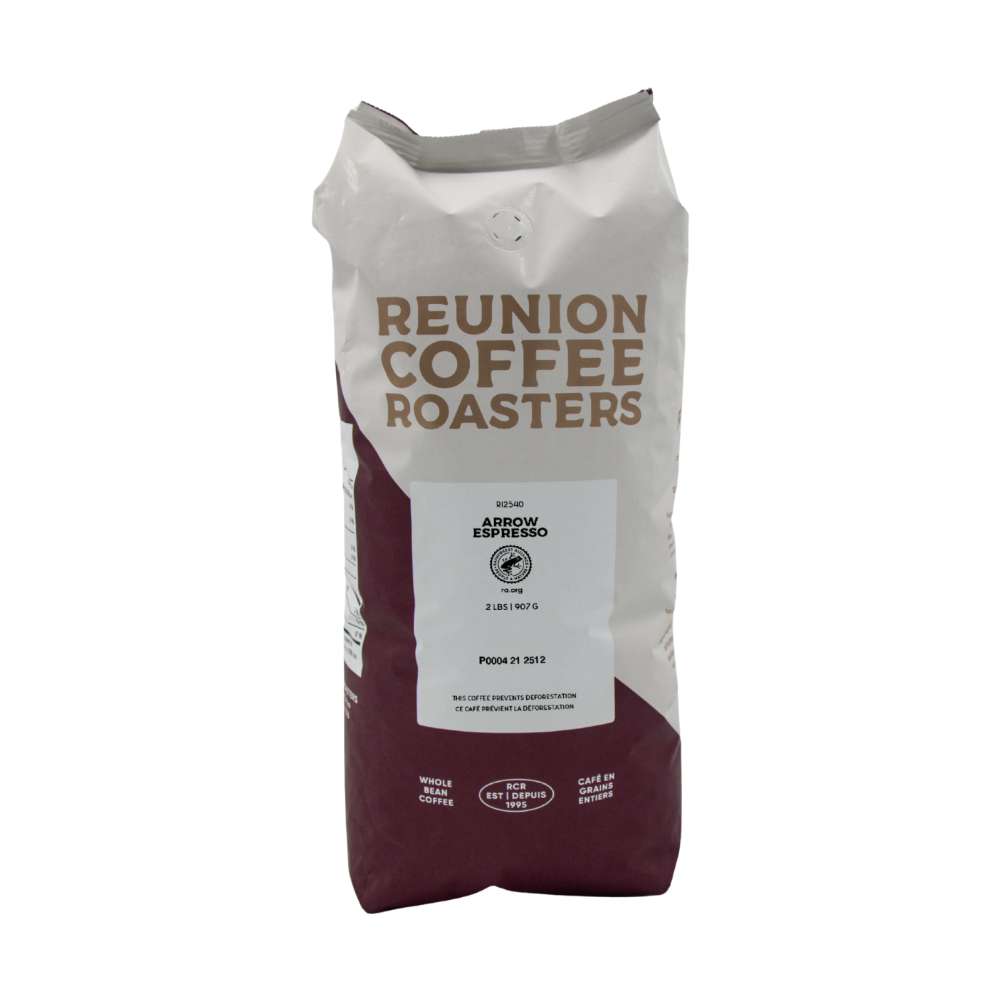 Reunion Coffee Roasters Arrow Espresso Whole Bean Coffee 2 lb