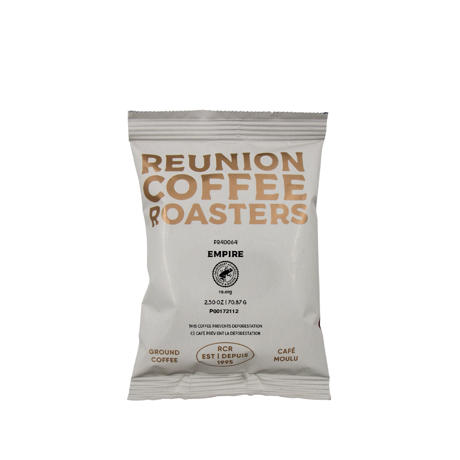 Reunion Coffee Roasters Empire French Fraction Packs, 24 x 2.5 oz