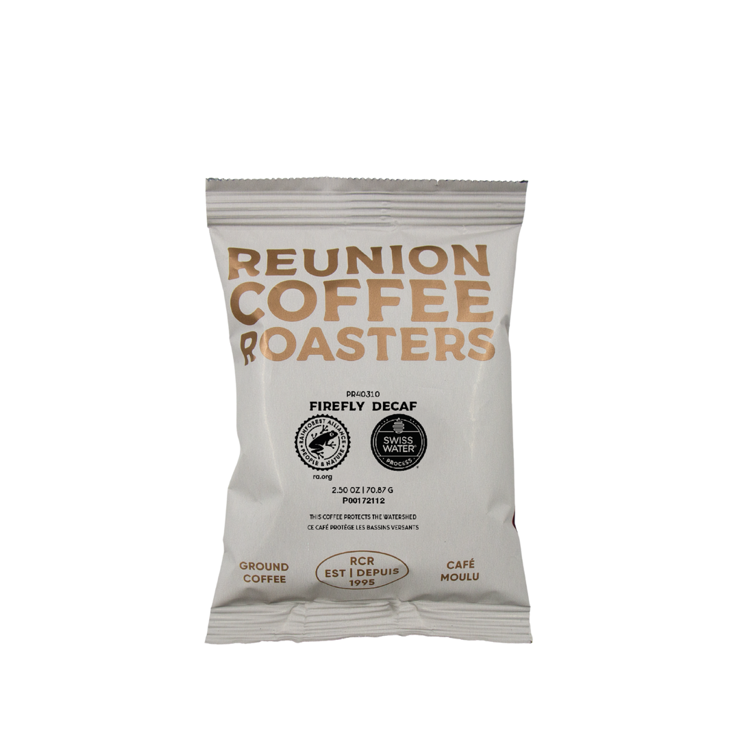 Reunion Coffee Roasters Firefly Decaf Coffee Fraction Packs, 24 x 2.5 oz