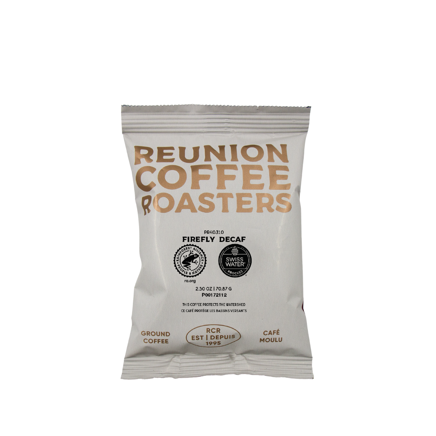 Reunion Coffee Roasters Firefly Decaf Coffee Fraction Packs, 24 x 2.5 oz