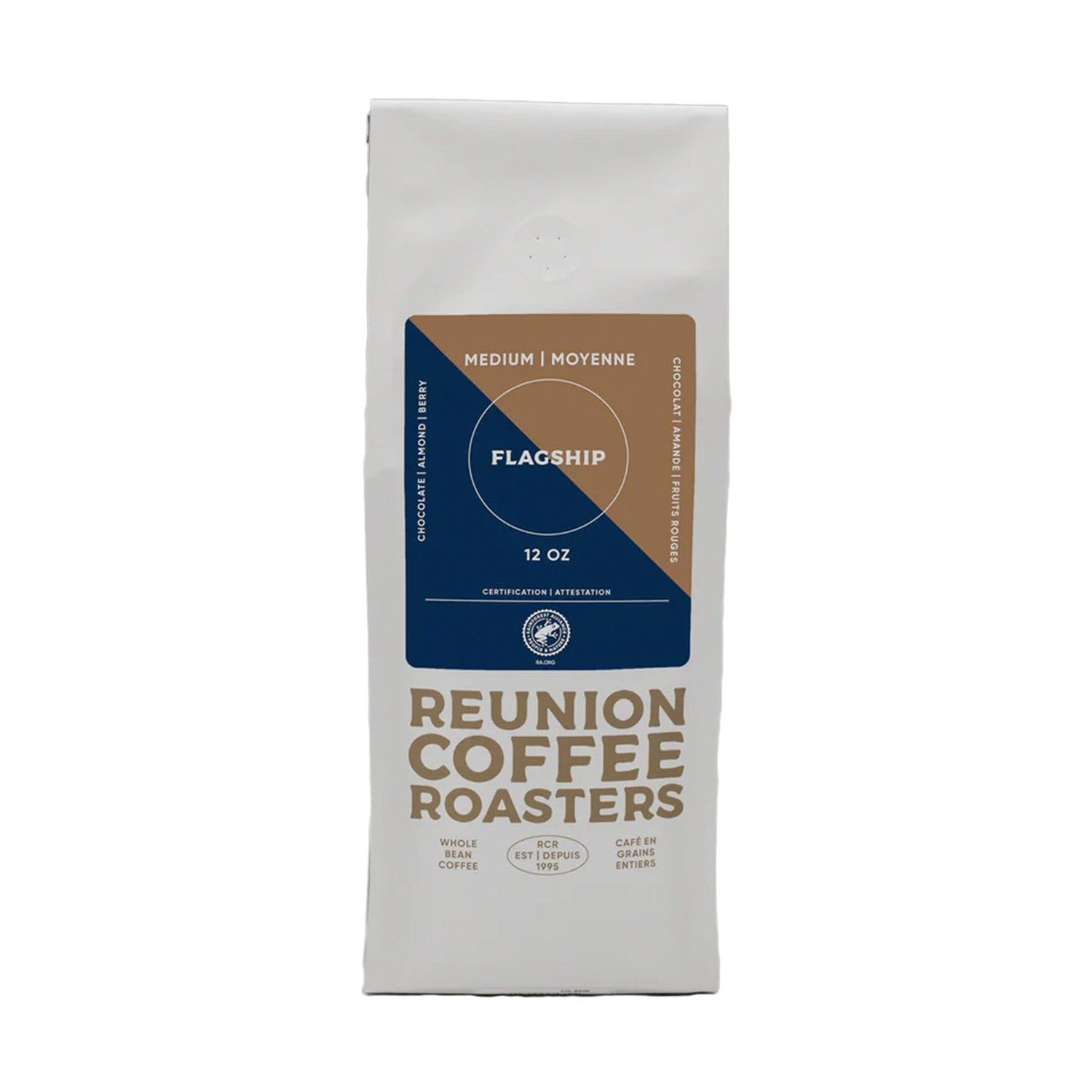 Reunion Coffee Roasters Flagship Whole Bean Coffee, 12 oz.