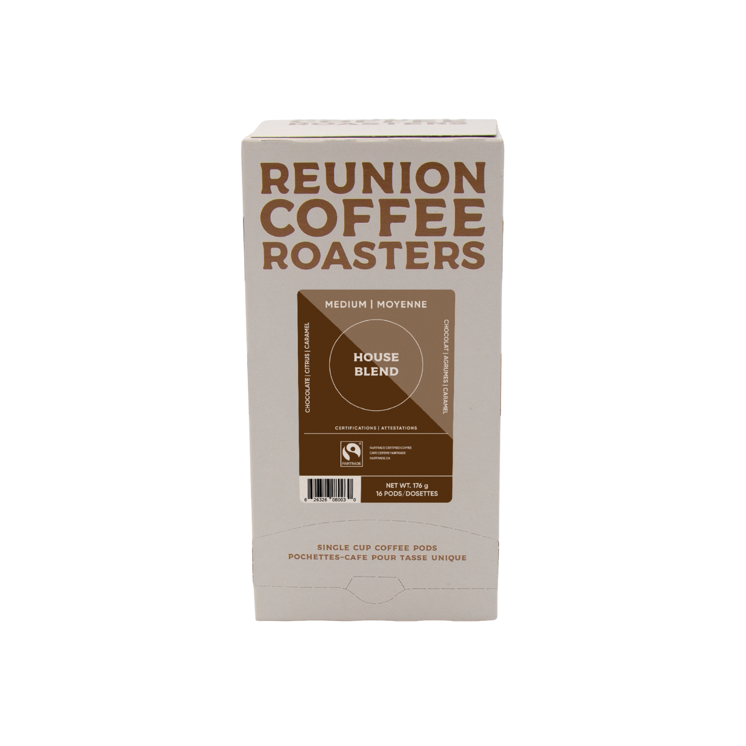 Reunion Coffee Roasters House Blend Coffee Pods 16 Pack