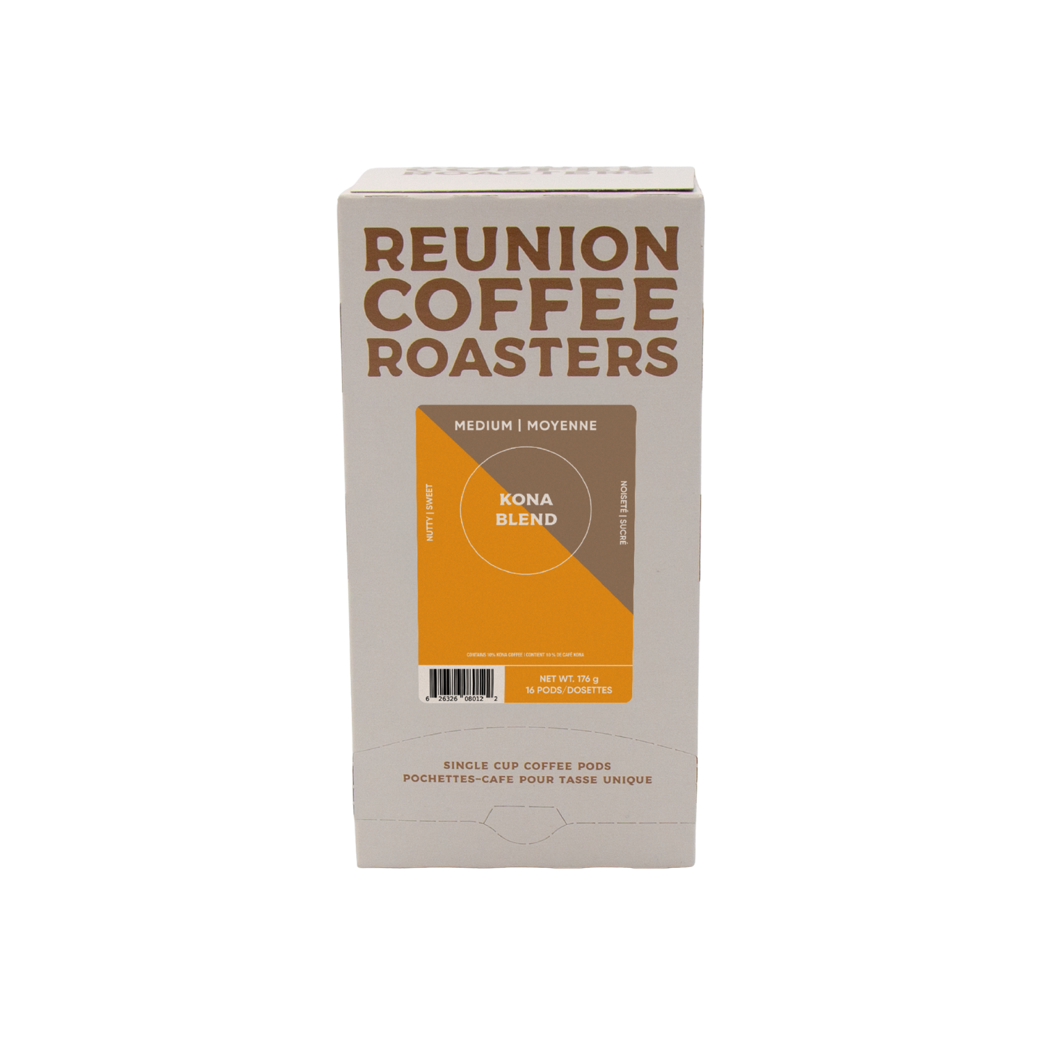 Reunion Coffee Roasters Kona Blend Coffee Pods 16 Pack