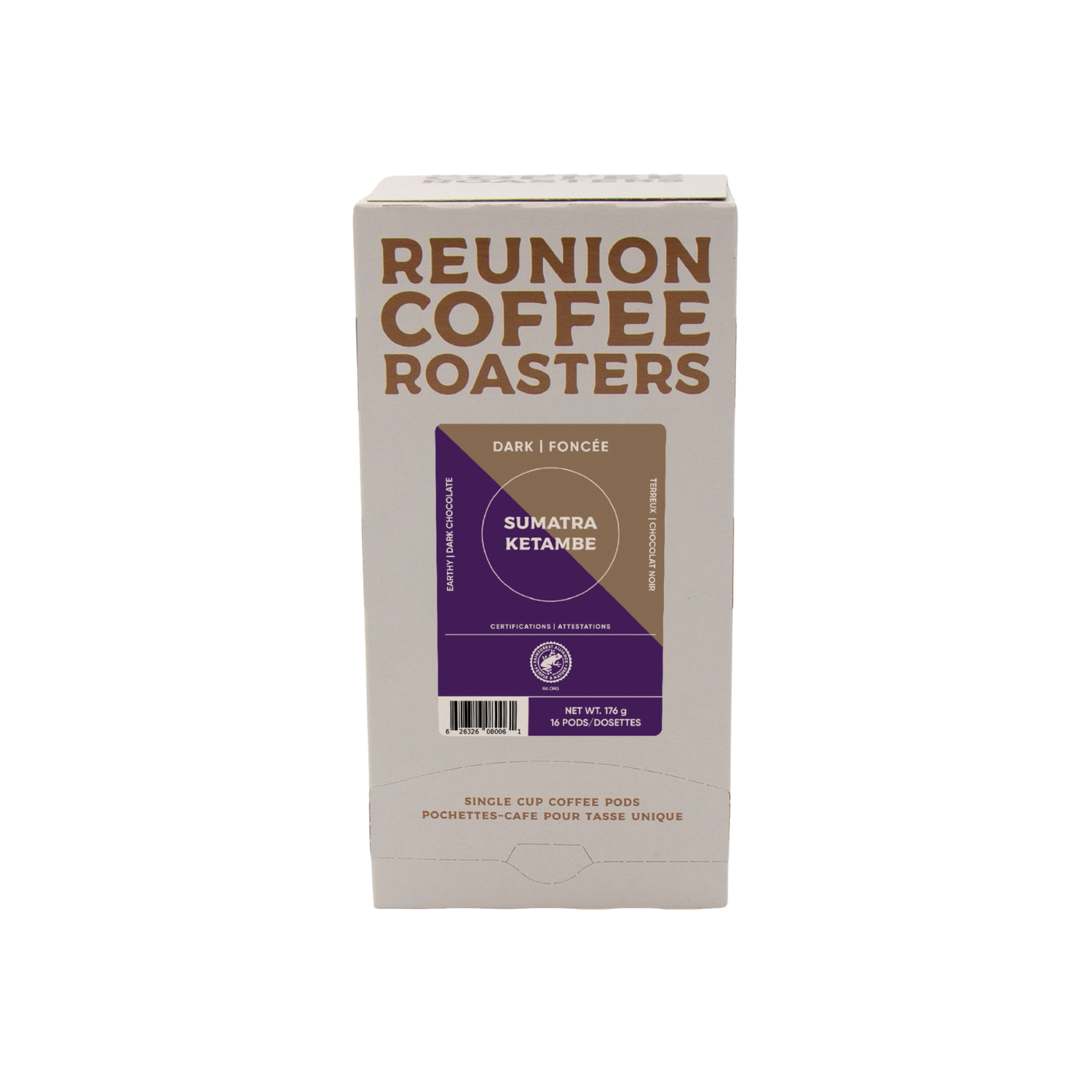 Reunion Coffee Roasters Sumatra Ketambe Coffee Pods 16 Pack