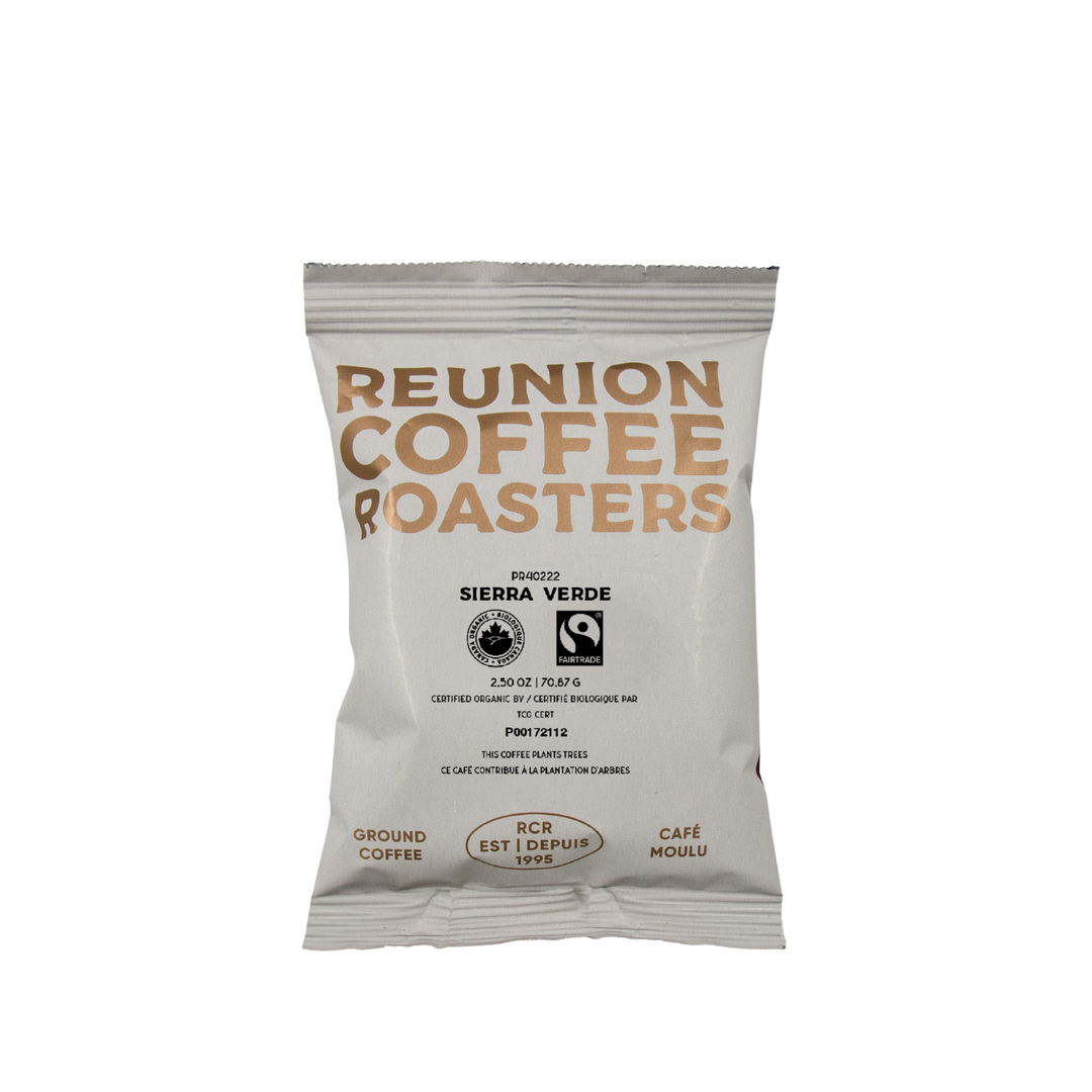 Reunion Island Organic Sierra Verde Coffee Fraction Packs, 24 x 2.5 oz