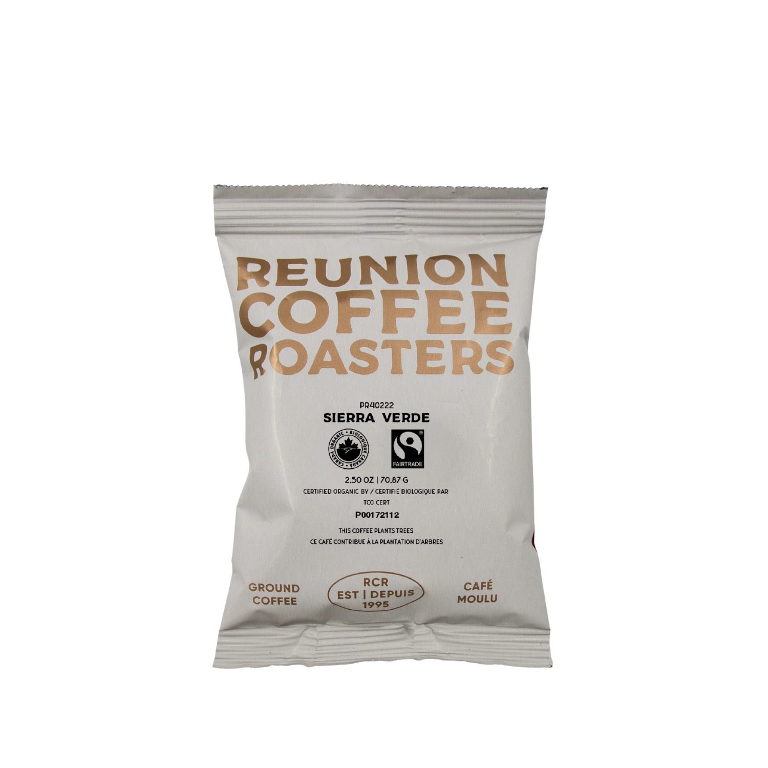Reunion Island Organic Sierra Verde Coffee Fraction Packs, 24 x 2.5 oz