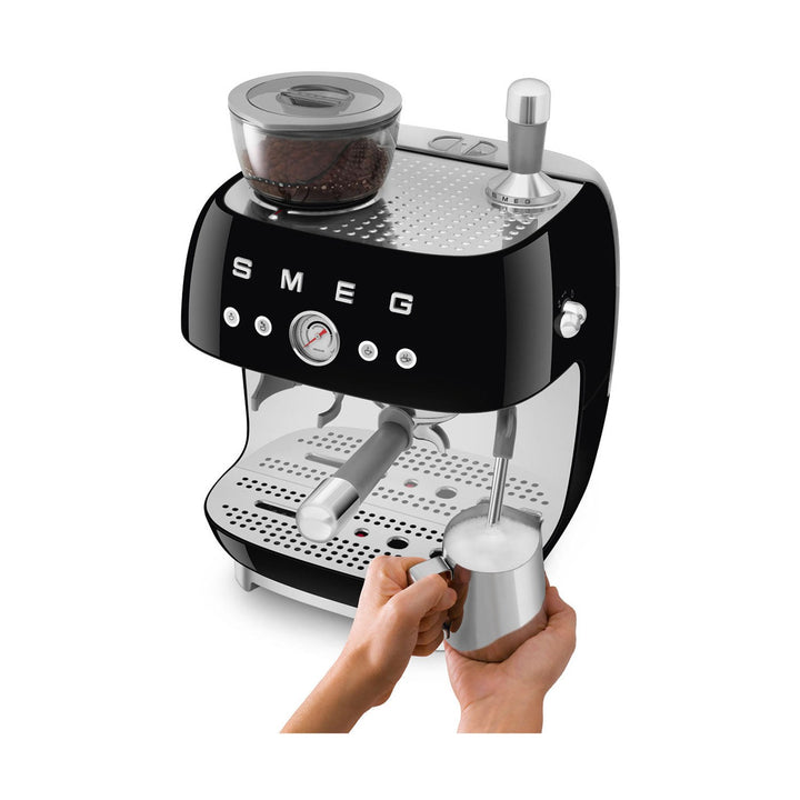 SMEG Manual Espresso Machine, Black 