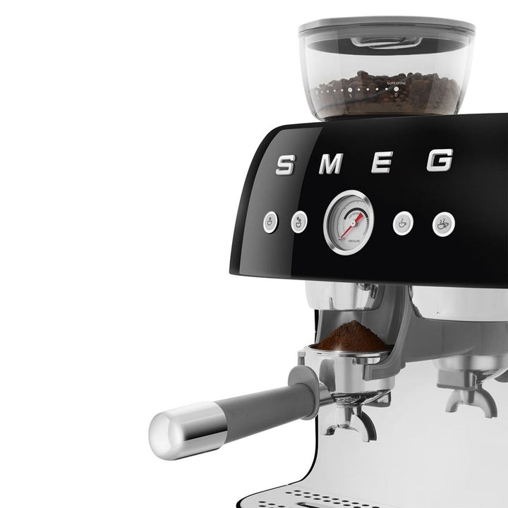SMEG Manual Espresso Machine, Black 