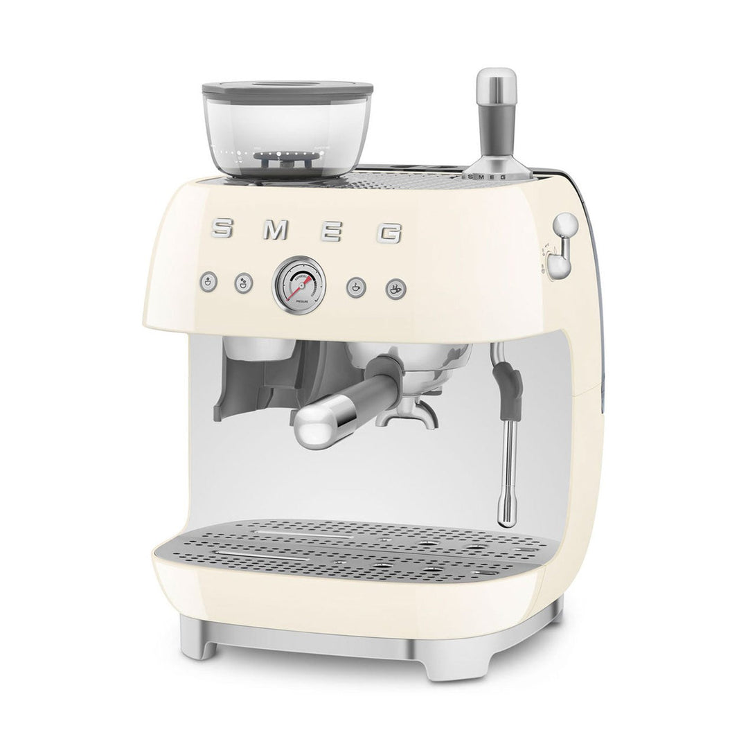 SMEG Manual Espresso Machine, Cream 