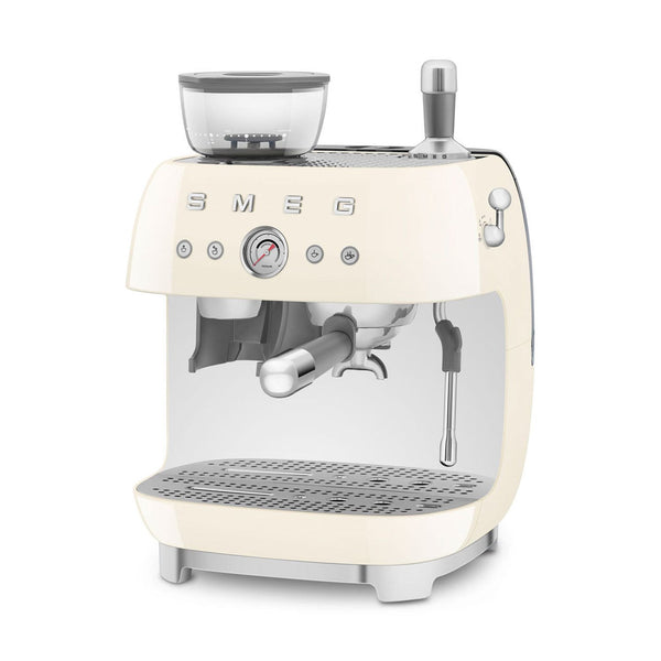 SMEG Manual Espresso Machine, Cream #EGF03CREU