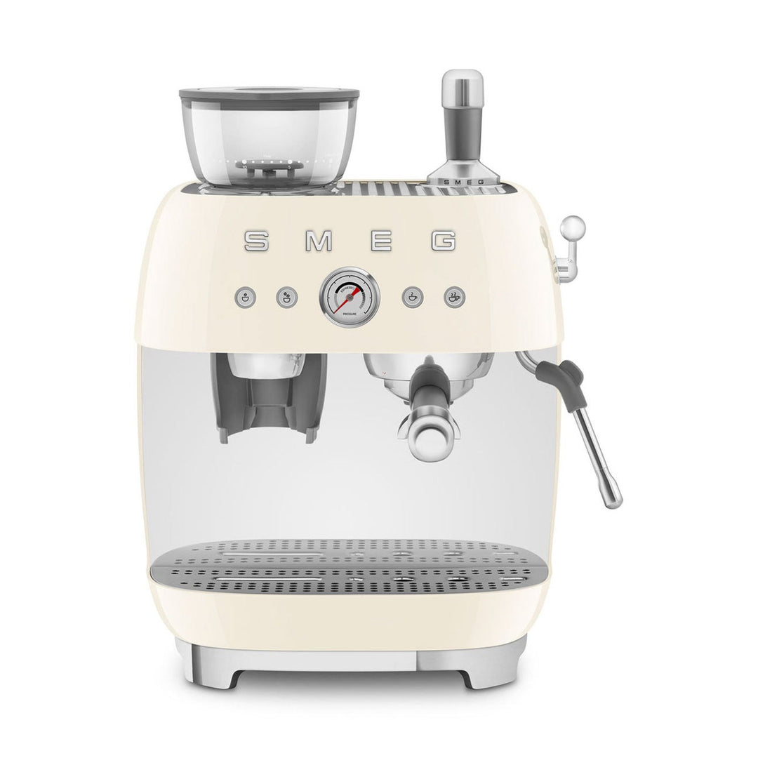 SMEG Manual Espresso Machine, Cream 