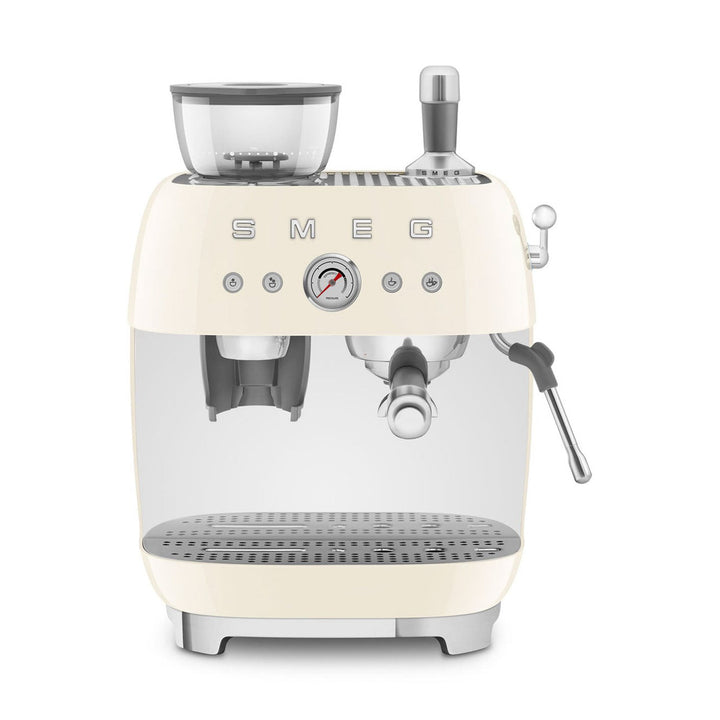 SMEG Manual Espresso Machine, Cream 
