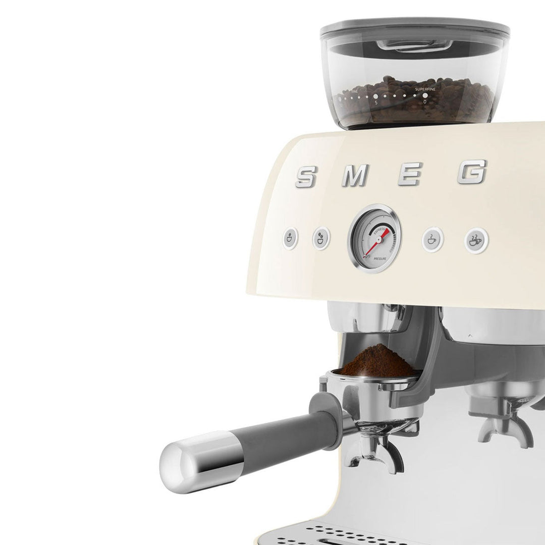 SMEG Manual Espresso Machine, Cream 