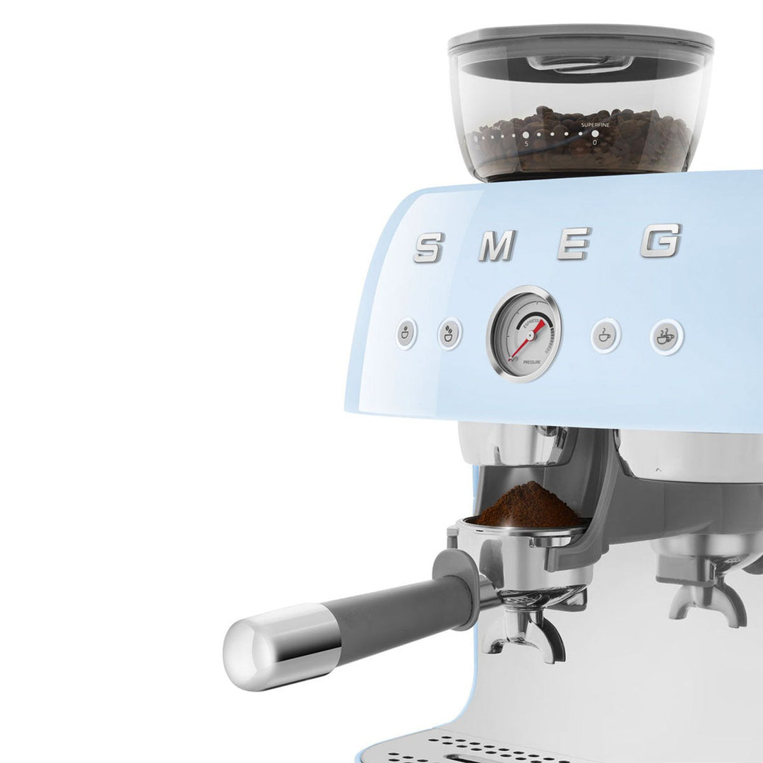 SMEG Manual Espresso Machine, Pastel Blue 