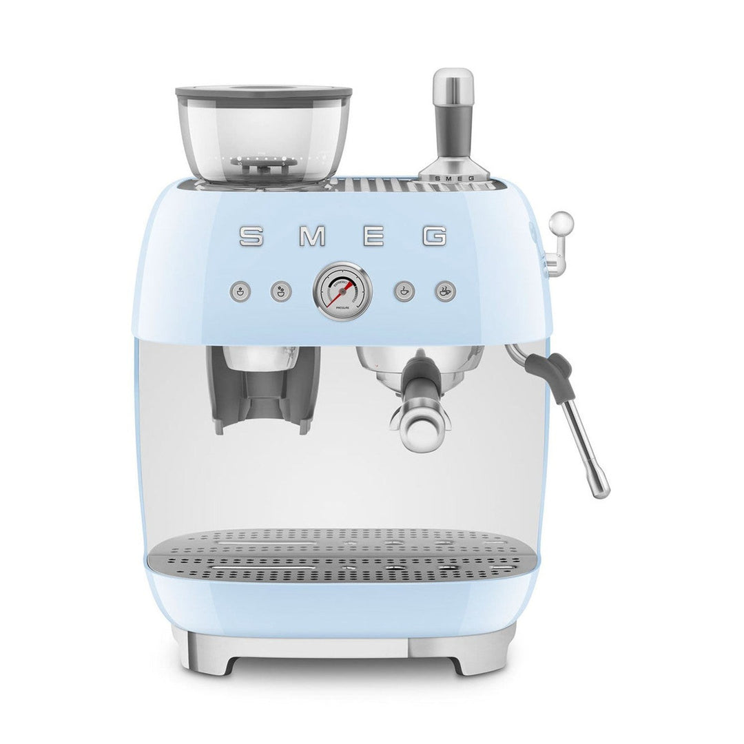 SMEG Manual Espresso Machine, Pastel Blue 