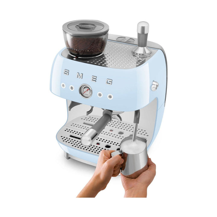 SMEG Manual Espresso Machine, Pastel Blue 