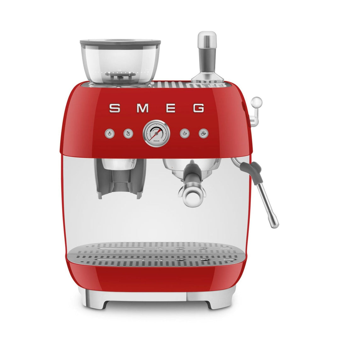 SMEG Manual Espresso Machine, Red 