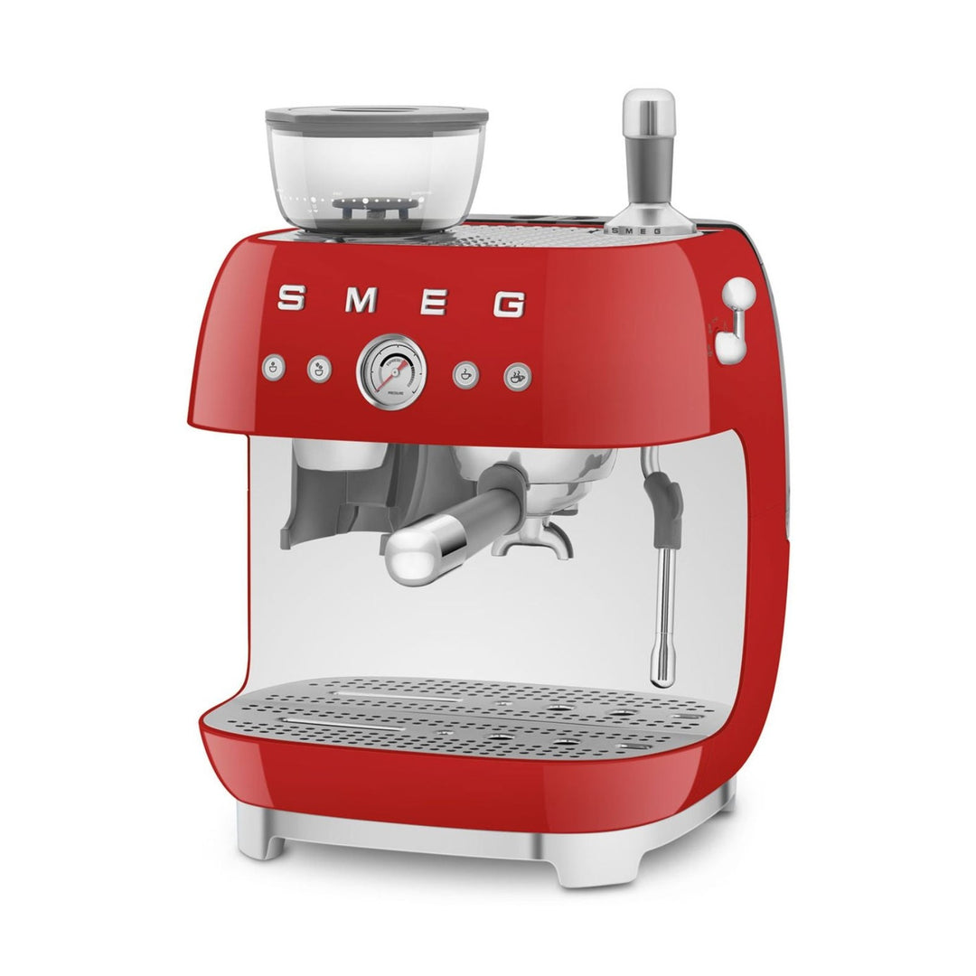 SMEG Manual Espresso Machine, Red 