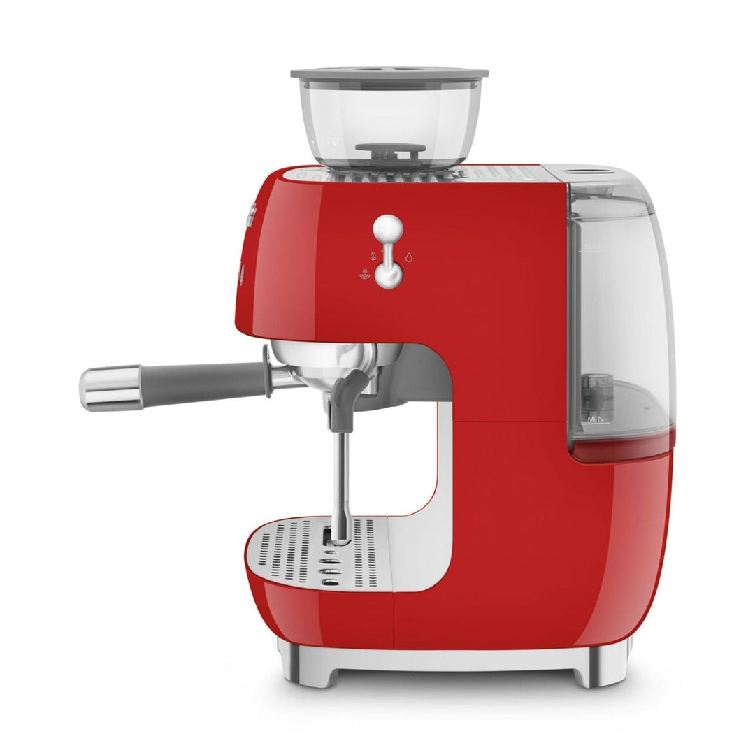SMEG Manual Espresso Machine, Red 