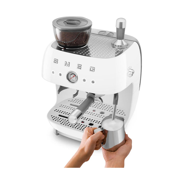 SMEG Manual Espresso Machine, White 