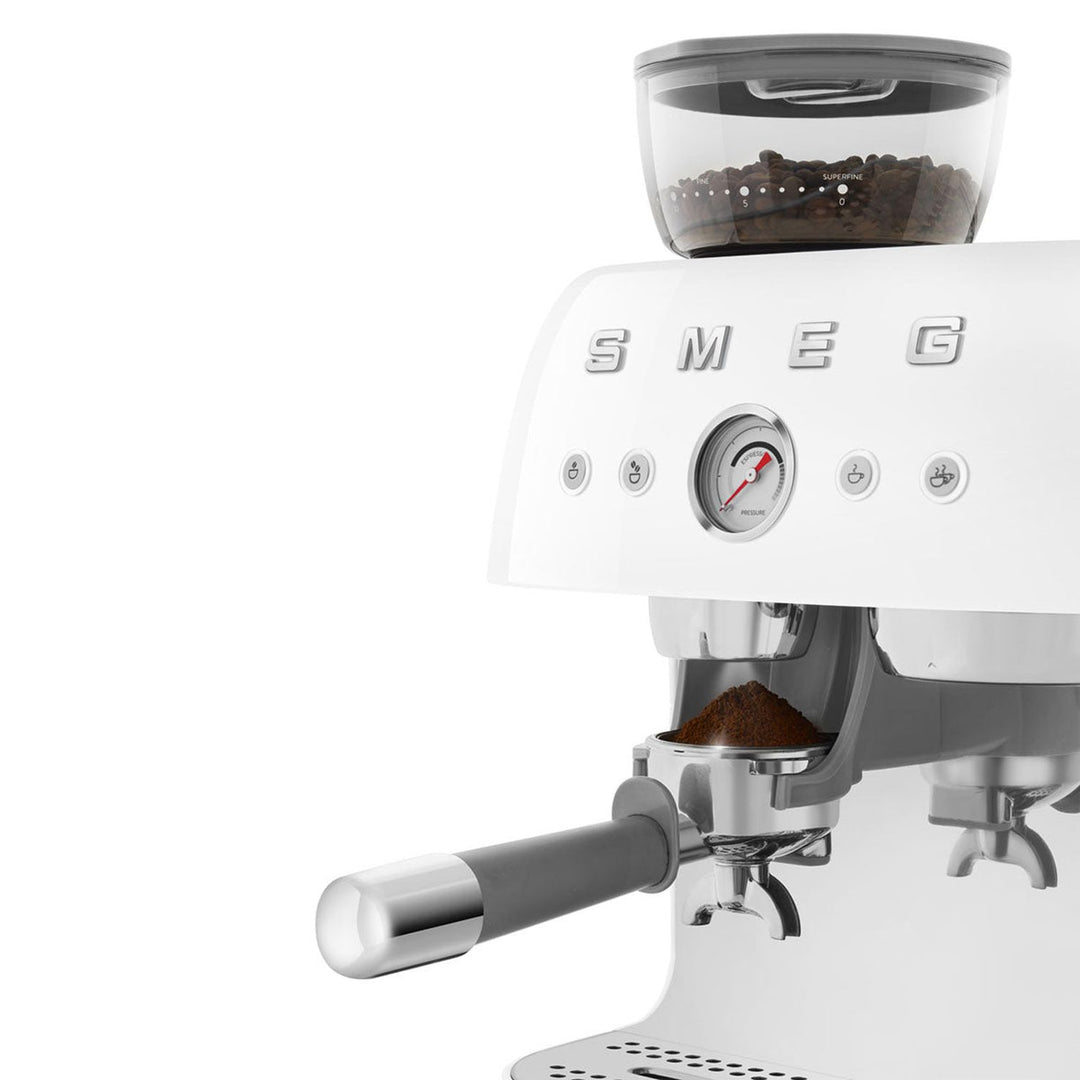 SMEG Manual Espresso Machine, White 