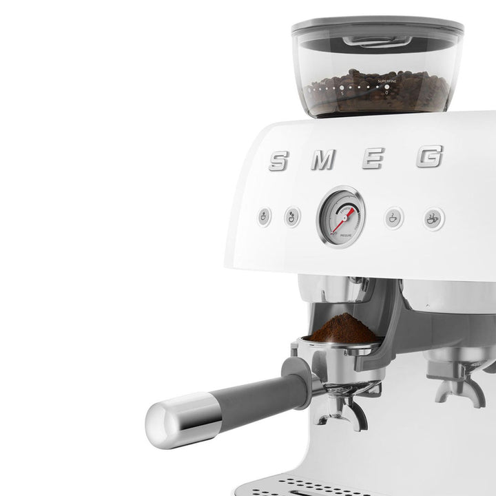 SMEG Manual Espresso Machine, White 