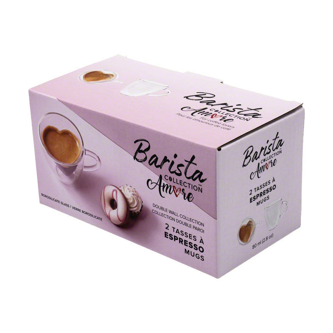Safdie Barista Amore 80ml Espresso Cups, Set of 2