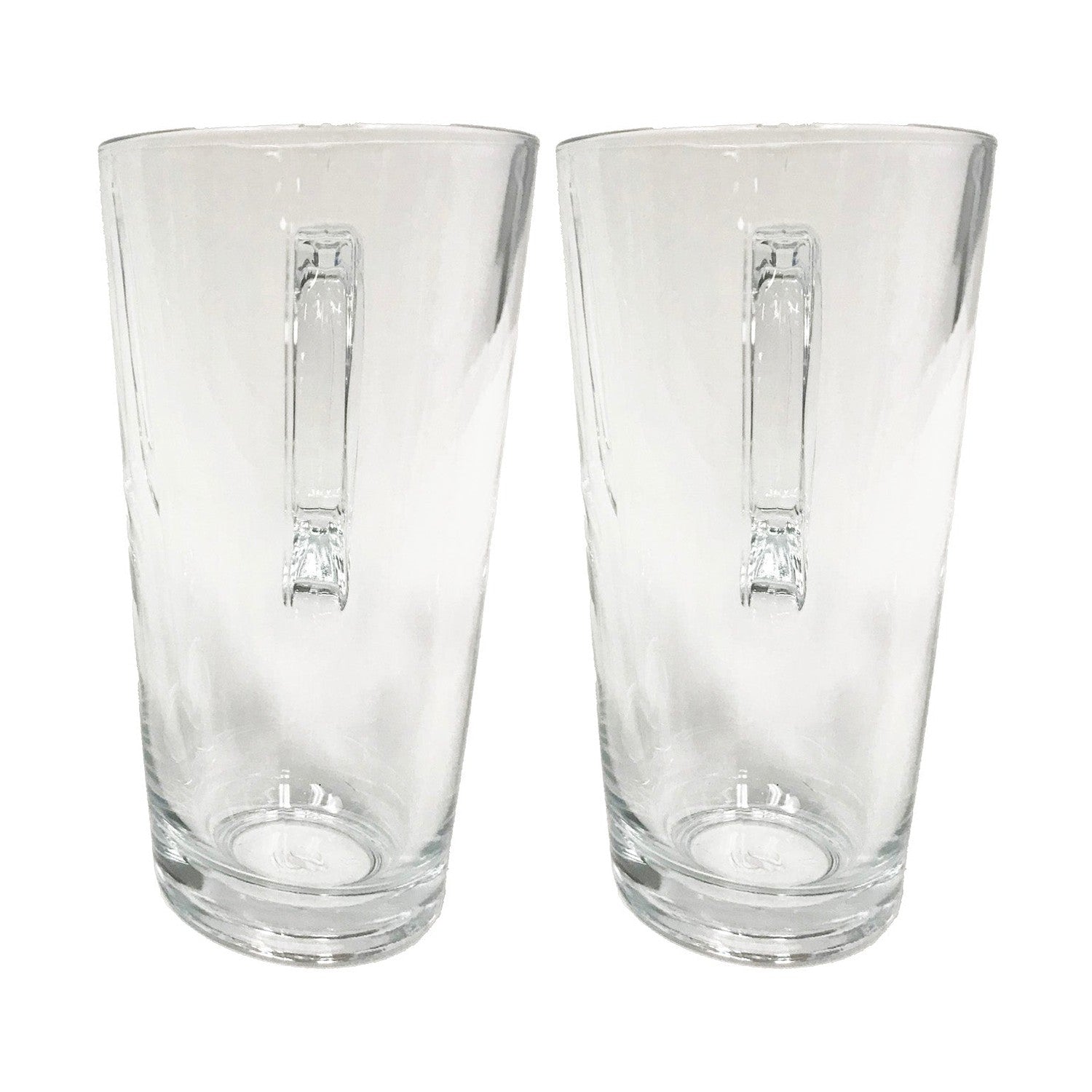 Safdie Barista Latte Glass Coffee Mugs 370ml, Set of 2