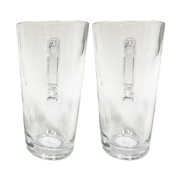 Safdie Barista Latte Glass Coffee Mugs 370ml, Set of 2
