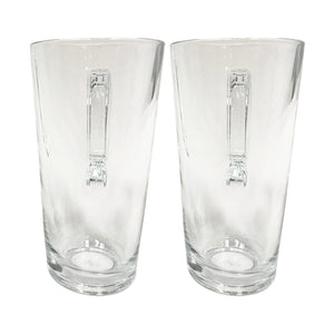 Safdie Barista Latte Glass Coffee Mugs 370ml, Set of 2