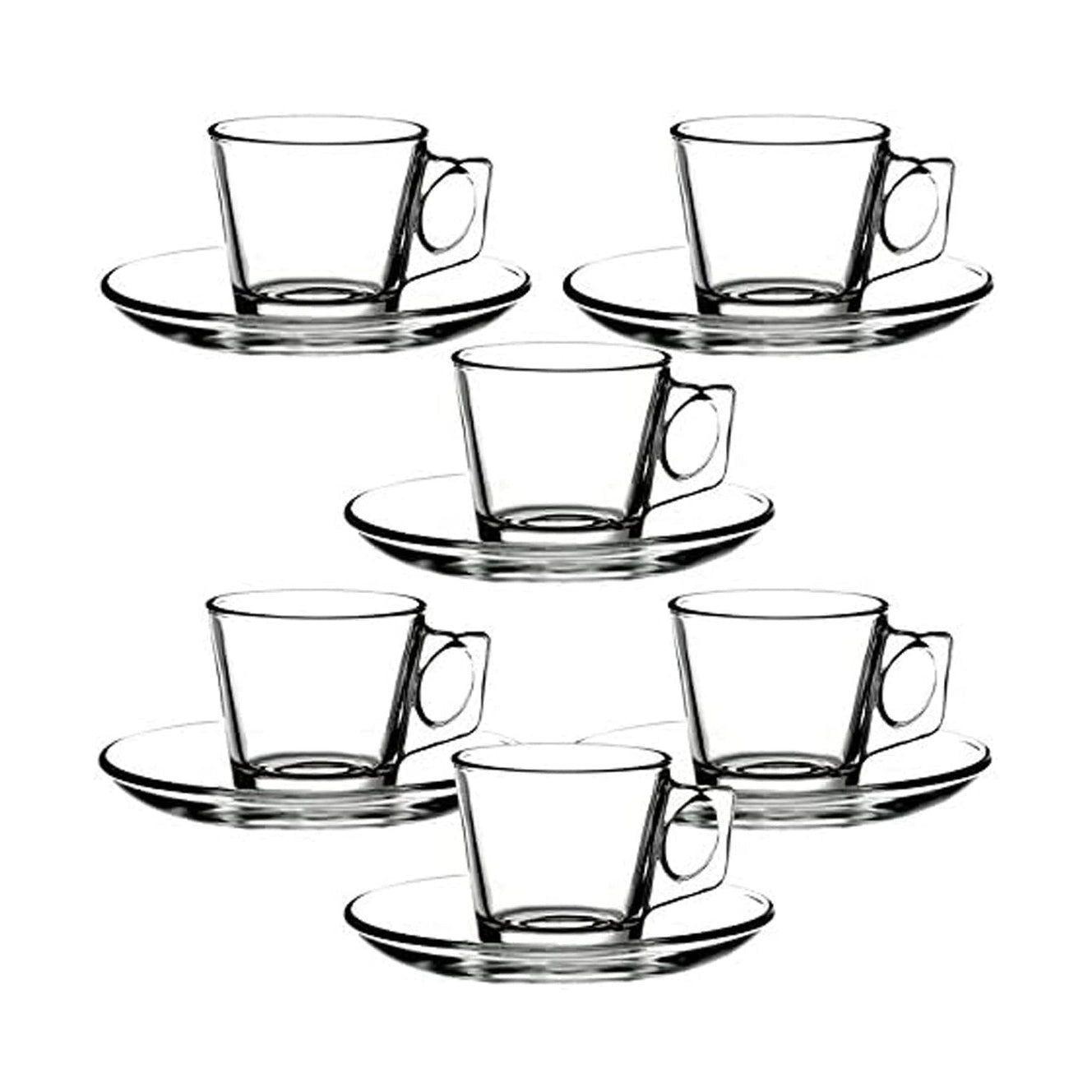Safdie Vela Cappuccino Cup & Saucer 190ml, Set of 6