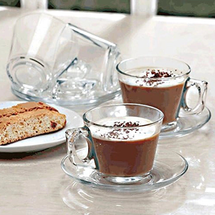 Safdie Vela Cappuccino Cup &amp; Saucer 190ml, Set of 6
