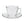 Safdie Vela Cappuccino Cup & Saucer 190ml, Set of 6