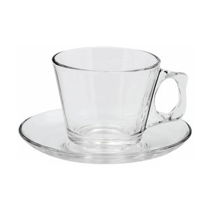 Safdie Vela Espresso Cup & Saucer 80ml, Set of 6