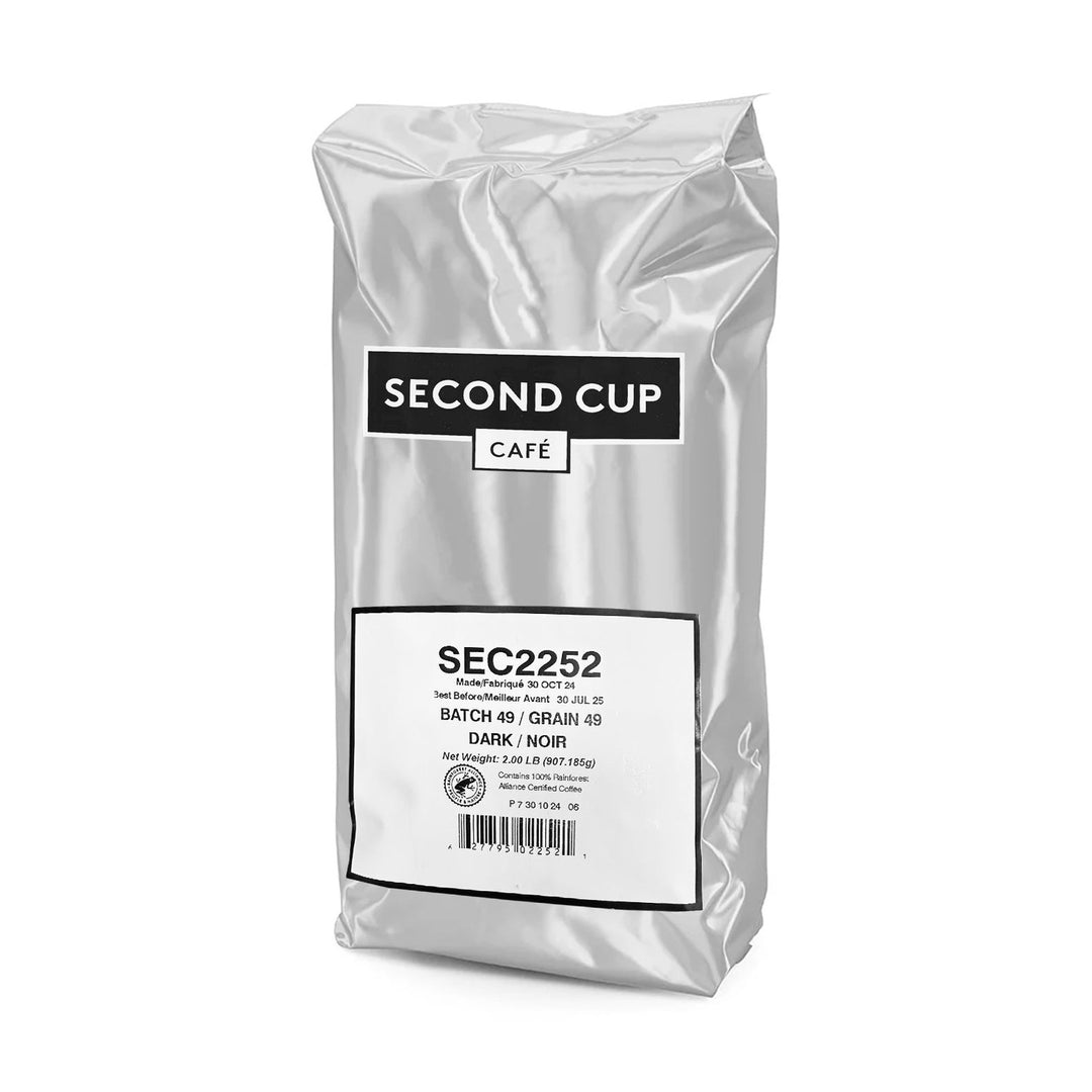 Second Cup Batch 49 Dark Roast Whole Bean Coffee, 2 lb
