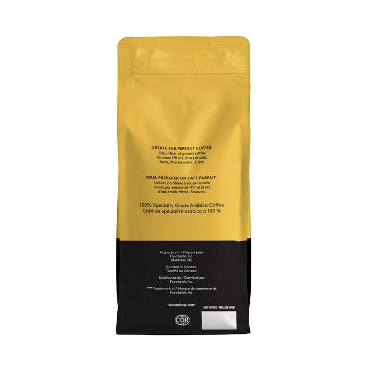 Second Cup Batch 49 Medium Roast Whole Bean Coffee, 312 g