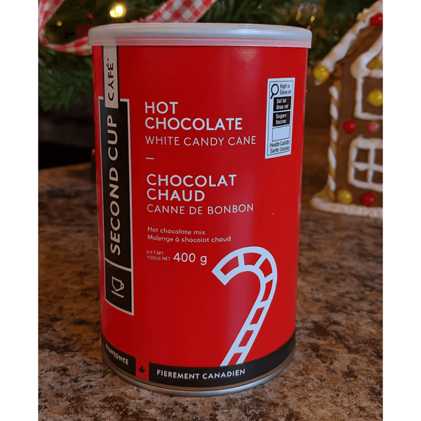 Second Cup Candy Cane White Hot Chocolate Mix, 400g