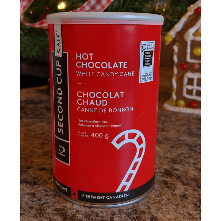 Second Cup Candy Cane White Hot Chocolate Mix, 400g