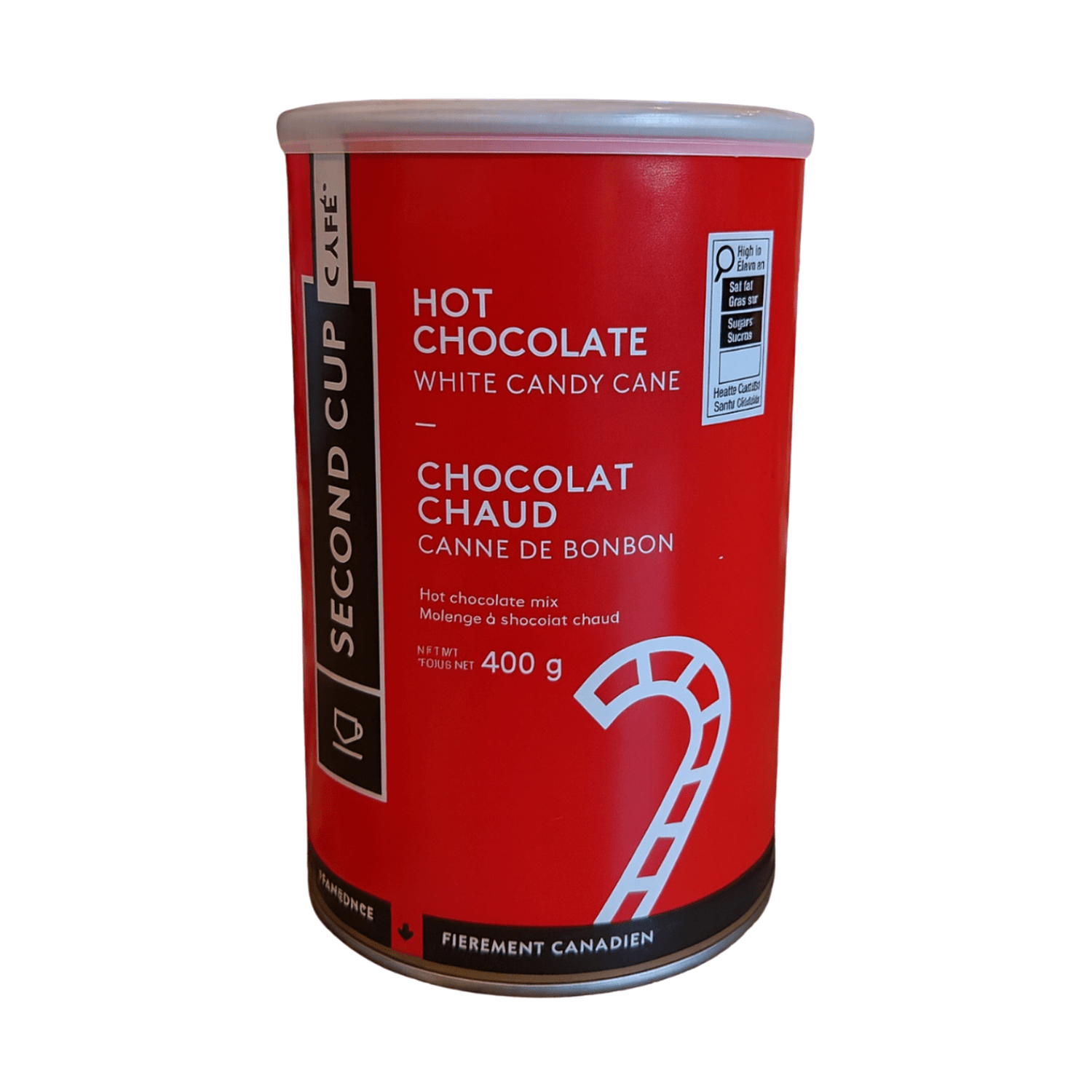 Second Cup Candy Cane White Hot Chocolate Mix, 400g