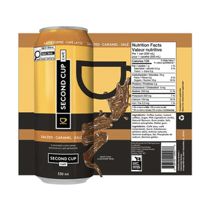 Second Cup Coffee Latte Salted Caramel, 330ml