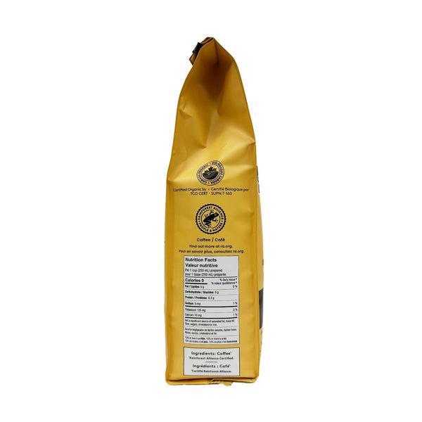 Second Cup Cuzco RFA Organic Whole Bean Coffee, 312 g