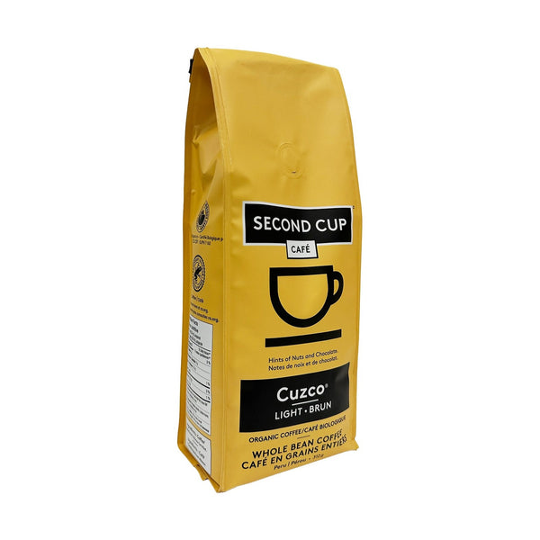 Second Cup Cuzco RFA Organic Whole Bean Coffee, 312 g